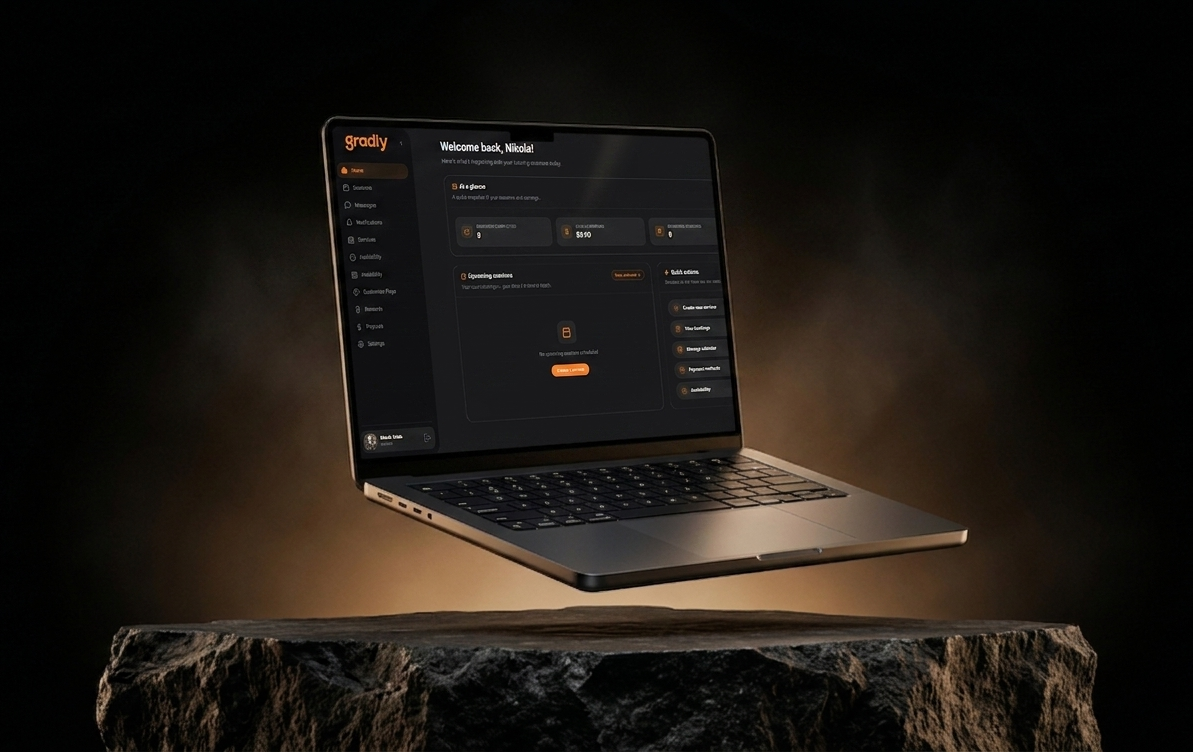 Tutor profile setup on Gradly